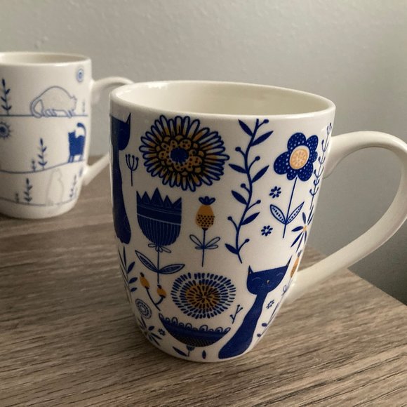 RSLEE Set of Four Ceramic Kitty Cat Mugs - Picture 2 of 8